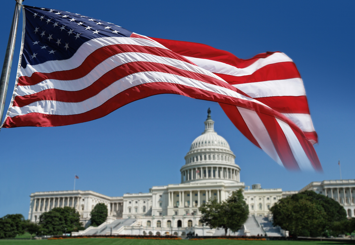 American Flag in front of The Capitol – USGLC